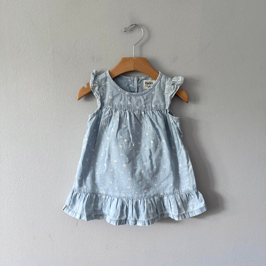 Hatley / Blue x star tank dress / 12-18M