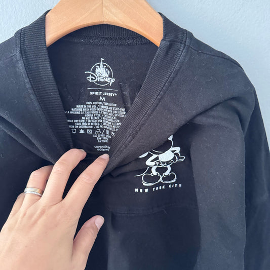 Disney / Black Mickey long sleeve / M(9Y)