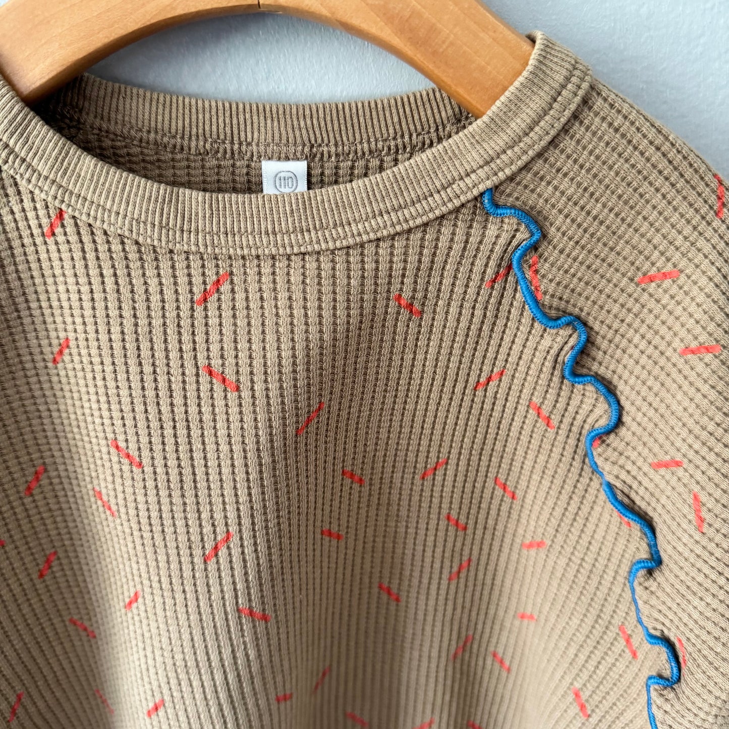 Markey's / Brown waffle long sleeve / 4Y
