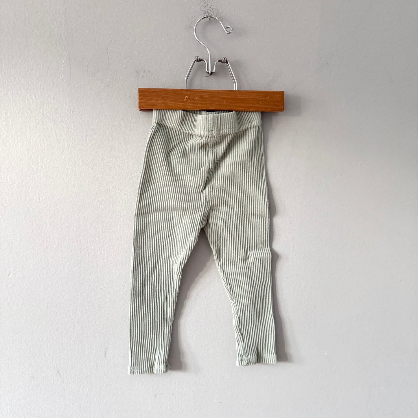Kindly / Light blue ribbed leggings / 2T