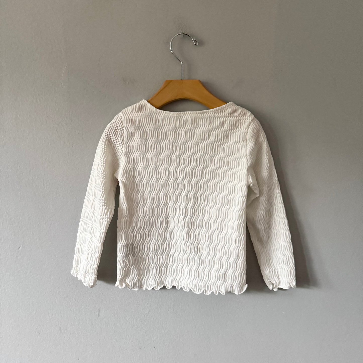 H&M / Long sleeve top - white / 2-4Y