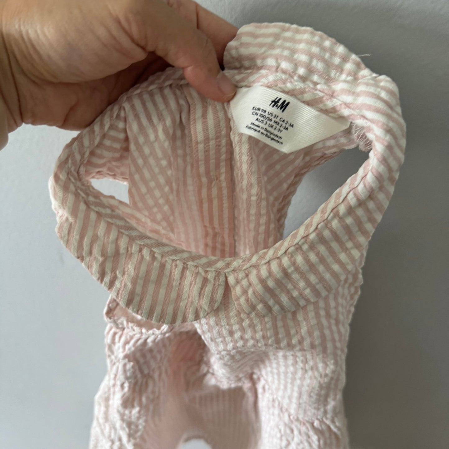 H&M / Stripe tank dress / 2-3Y