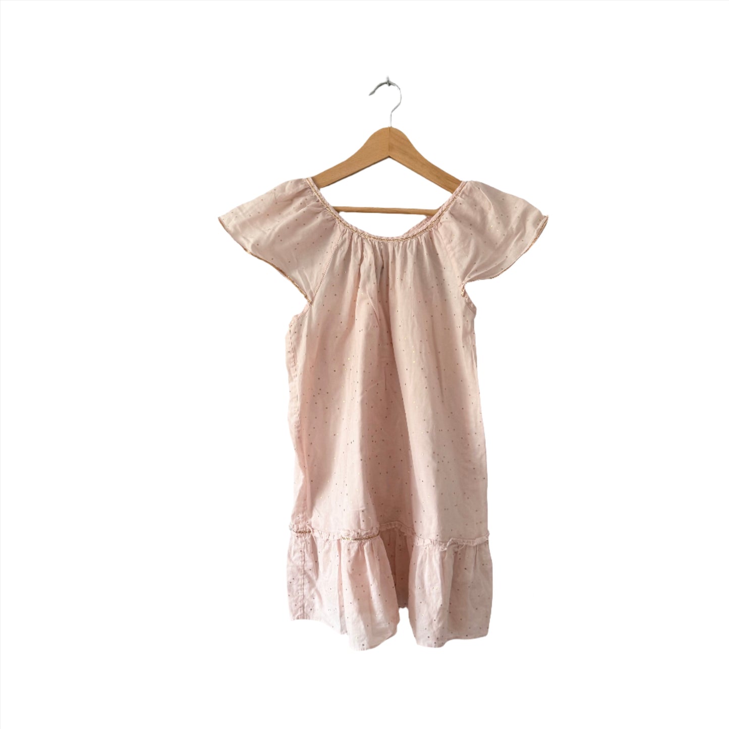 Velveteen / Light pink blouse tank dress / 8Y