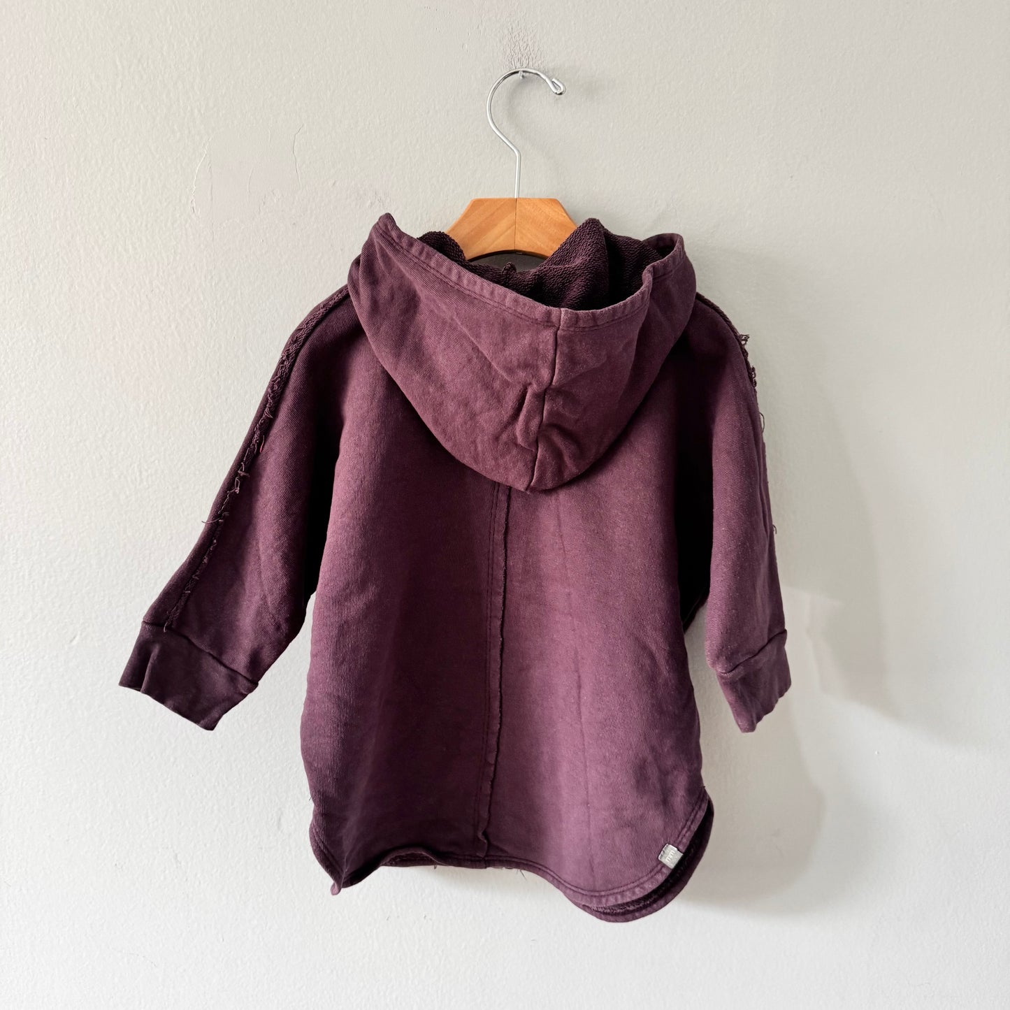 Mini mioche / Purple zip up hoodie / 5Y