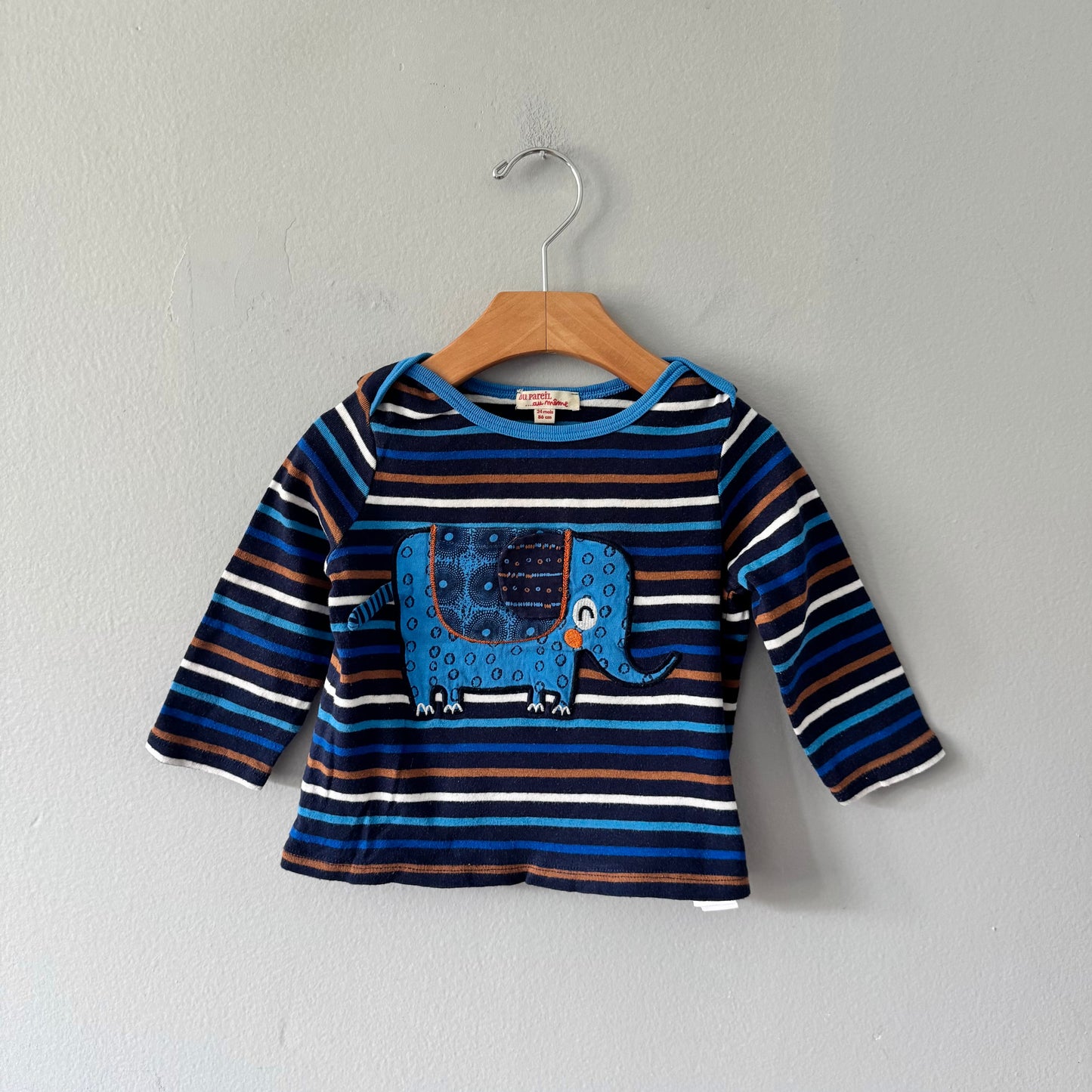 Au pareil au meme / Blue stripe long sleeve / 24M