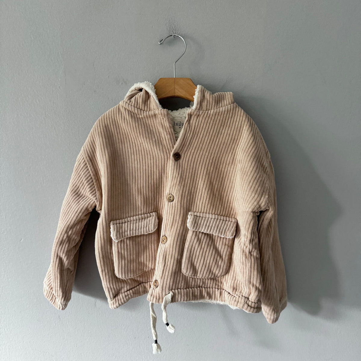 Buho / Sherpa lined corduroy jacket / 4Y