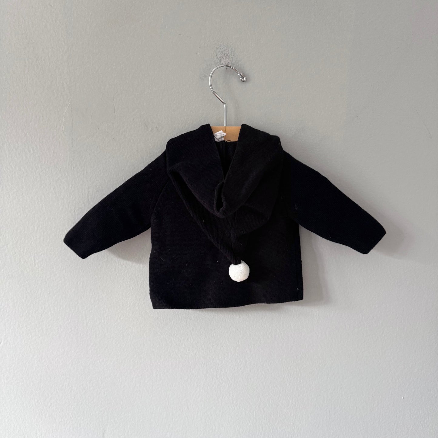 Souris mini / Black cotton cardigan / 0-3M