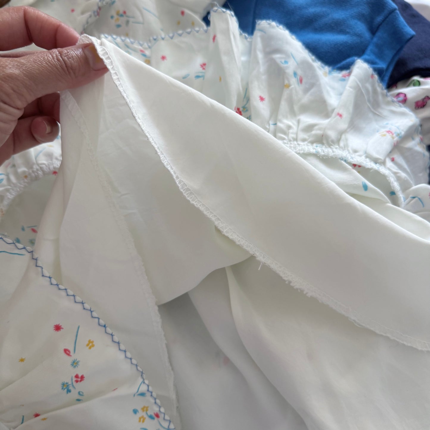 Vintage / White blouse dress / 3Y