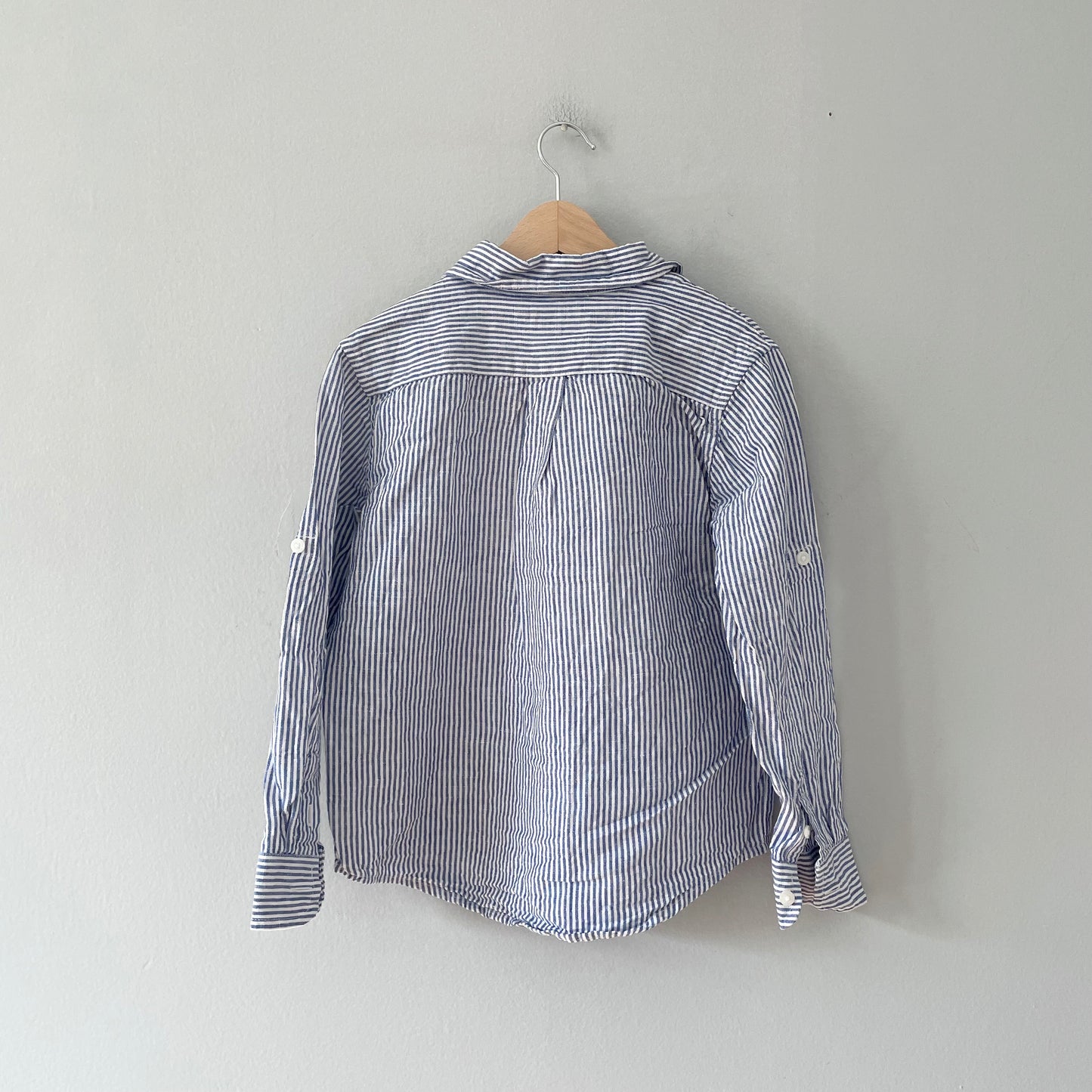 Janie & Jack / Linen x cotton shirt / 6Y