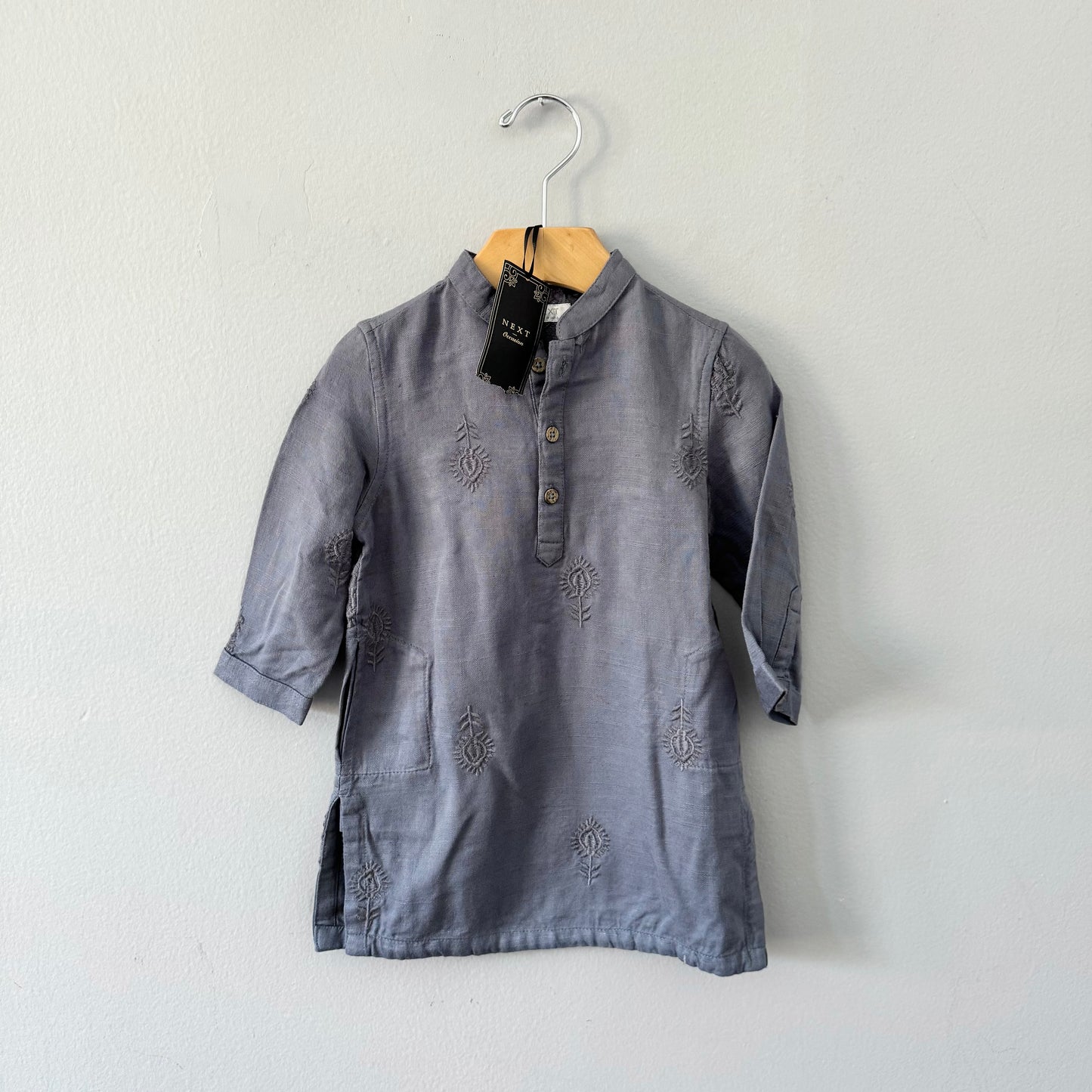 Next / Robe gris foncé / 9-12M - Neuve avec étiquette