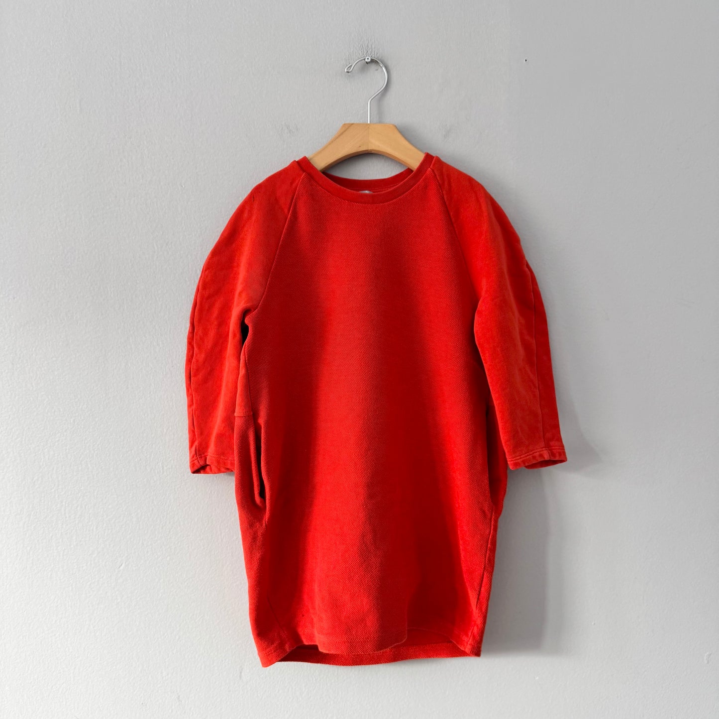 COS / Robe col rond orange vif / 4-6 ans