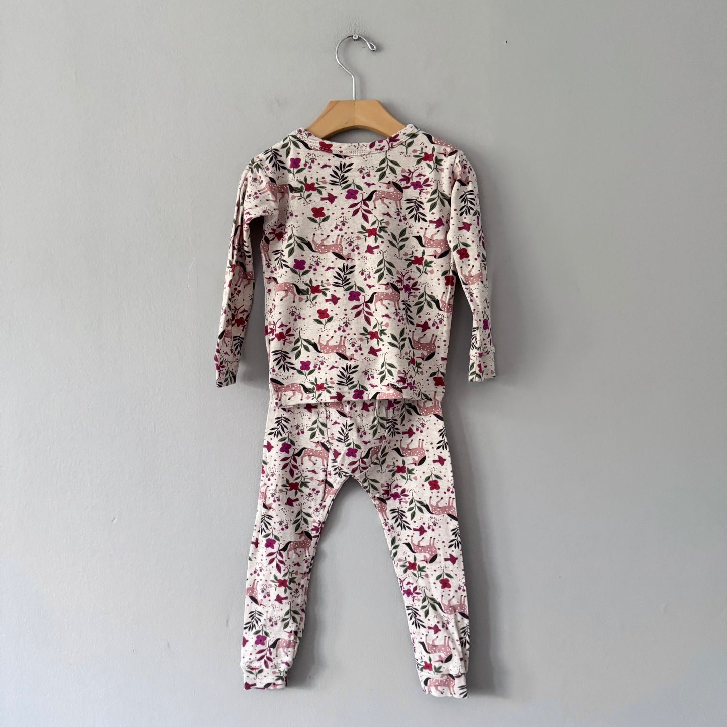 Gap / Beige x unicorn pajama set / 3Y