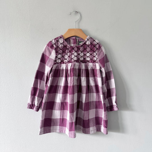 Roots / Purple flannel dress / 2T