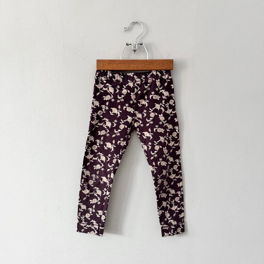Miles the label / Dark purple leggings / 5Y