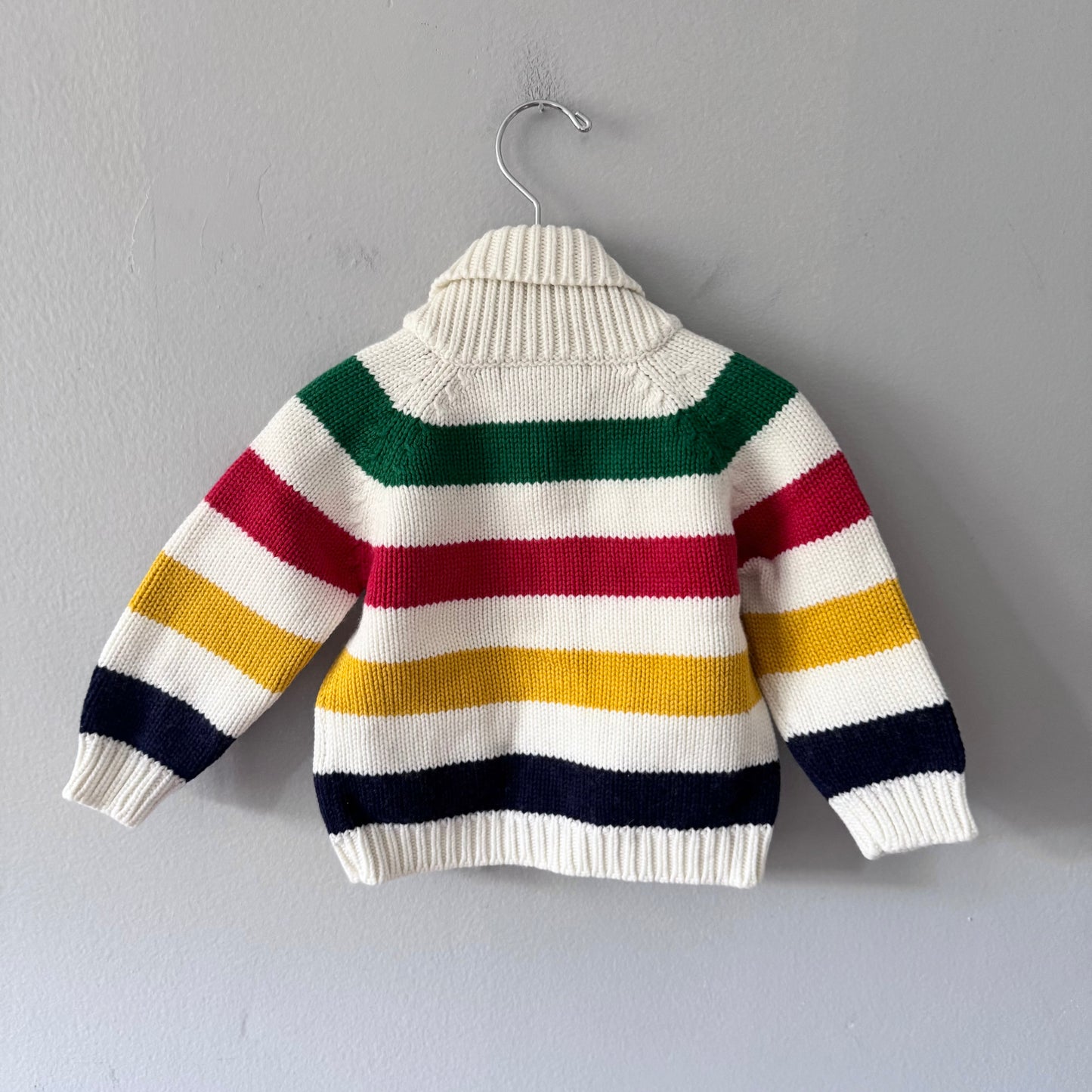 Hudson's Bay / Stripe cotton knit jacket / 6-12M