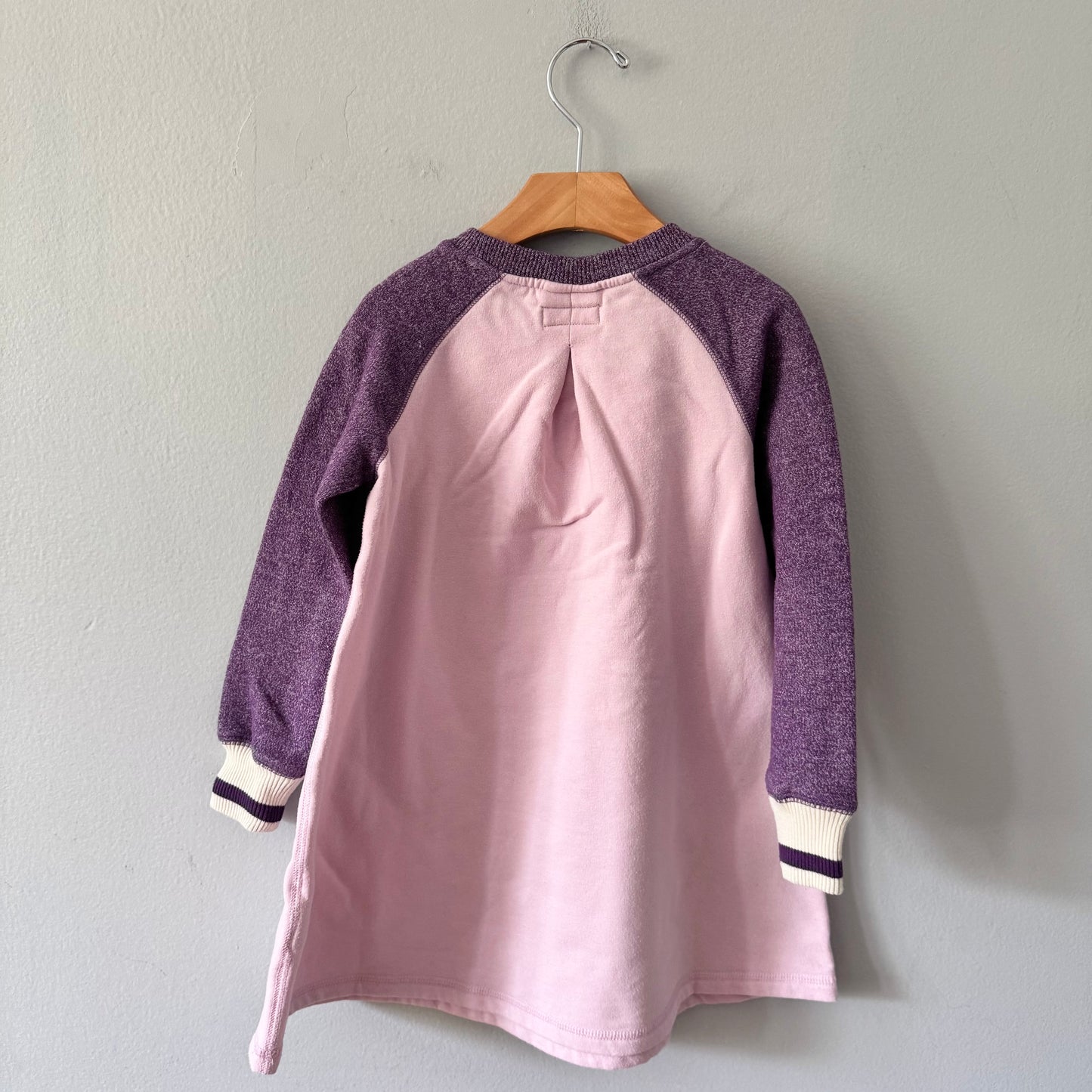 Roots / Pink x purple crew dress / 5T