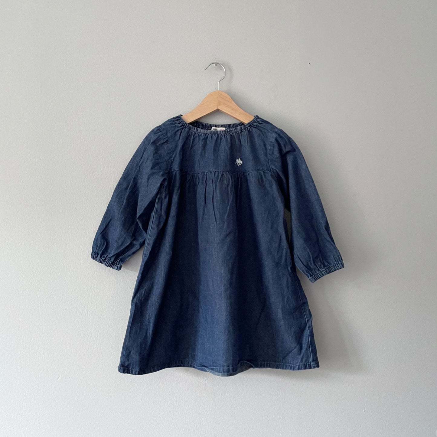 Polo / Denim dress / 100cm(3Y)