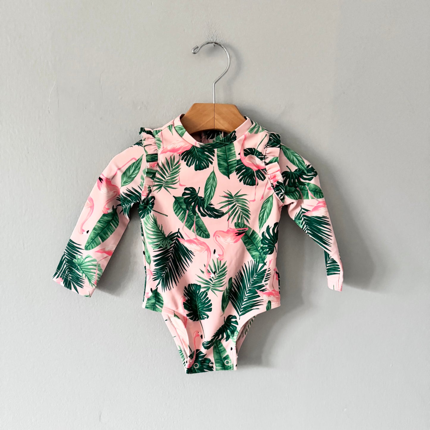 Old Navy / Maillot de bain flamant rose / 6-12 mois