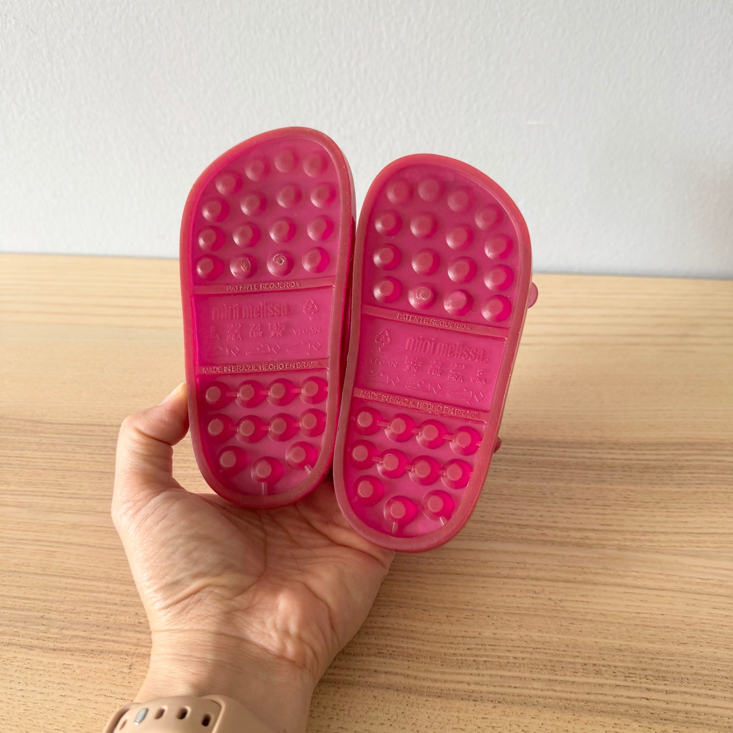 Mini Melissa / Pink sandals / US8 - #2
