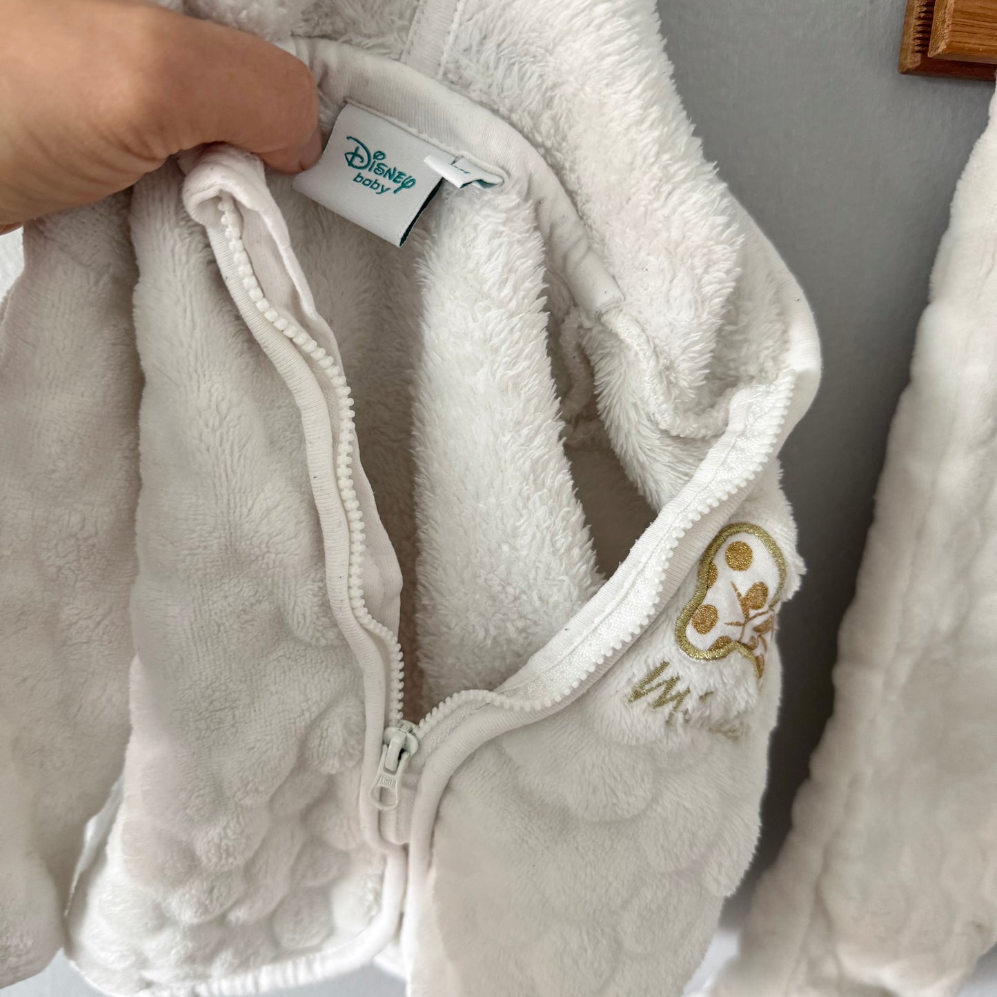 Disney / White fleece set up - Minnie / 6M