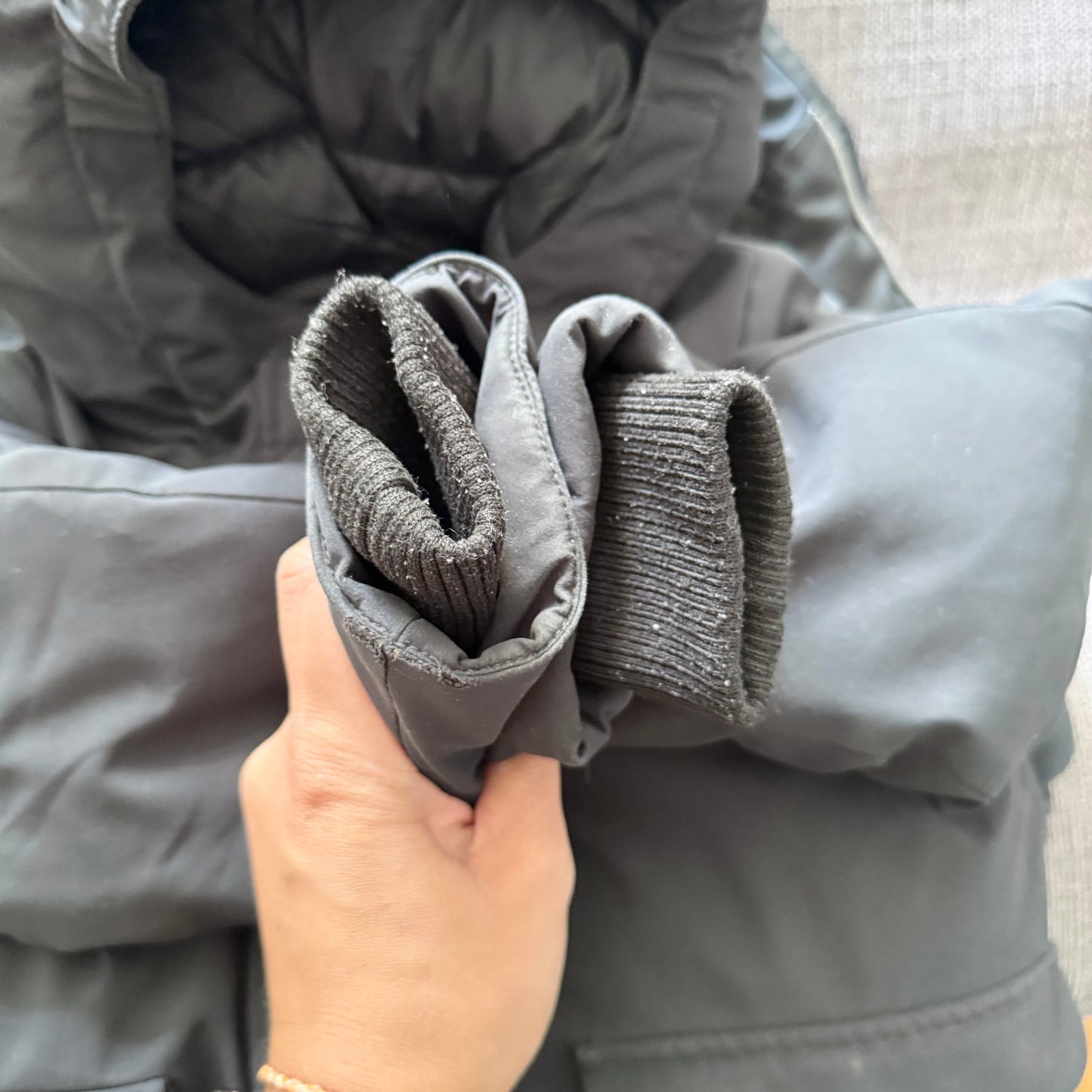 Save the duck / Black arctic jacket / 4Y