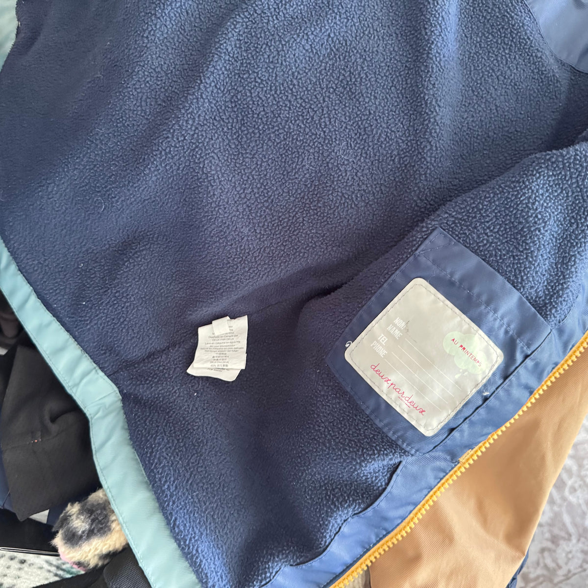 Deux par Deux / Fleece lined jacket / 3Y