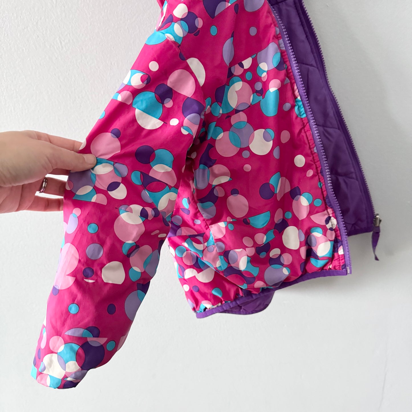 The North Face / Reversible puffer jacket - purple x pink / 4T