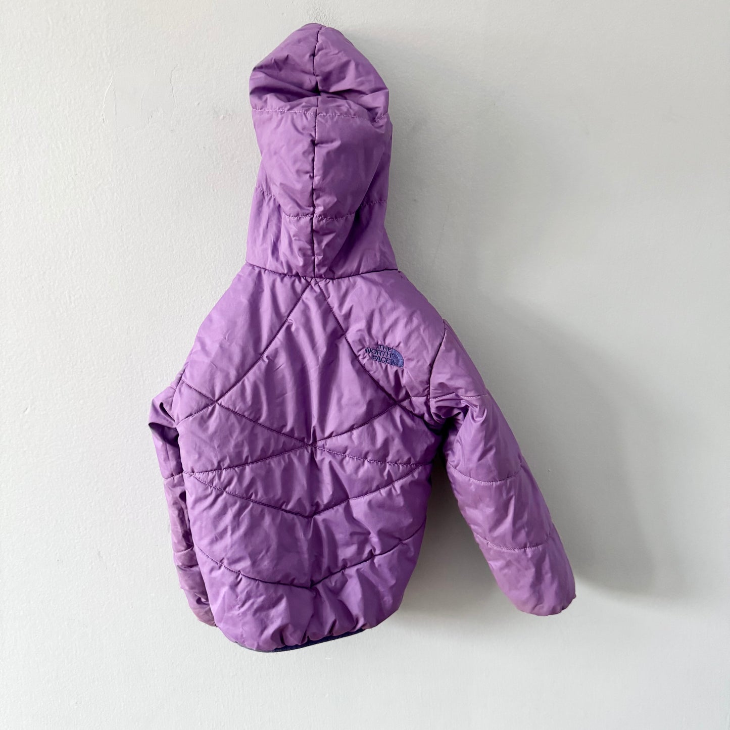 The North Face / Reversible puffer jacket - purple, navy, pink / 3T