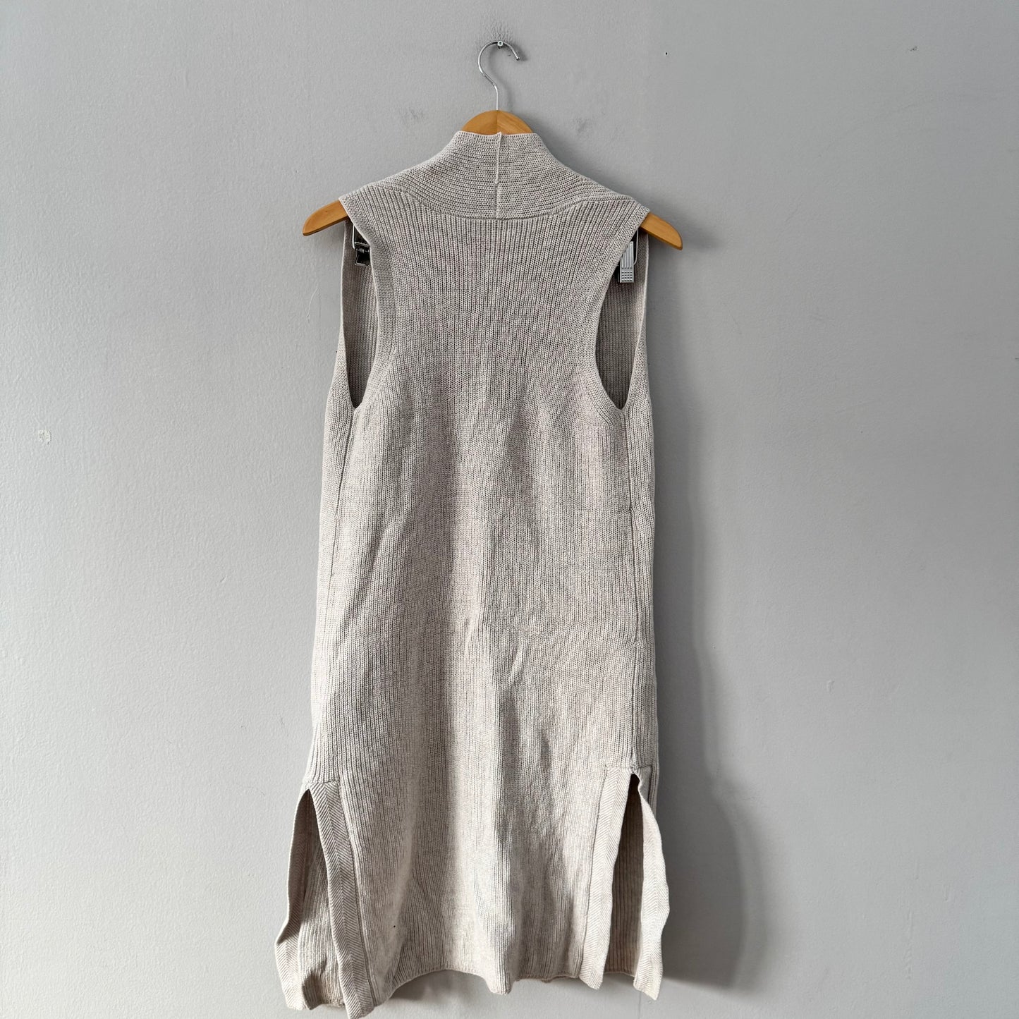 Wilfred / gilet long en tricot 100 % laine mérinos / Femme M