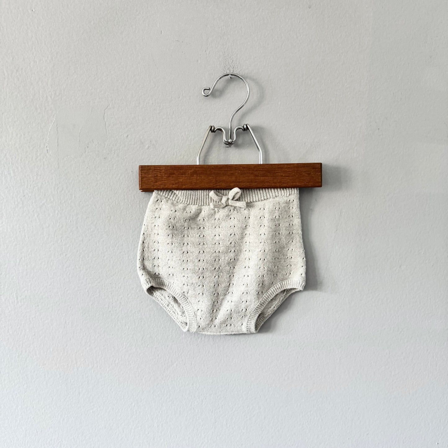 Zara / Bloomer en maille gris clair / 3-6M
