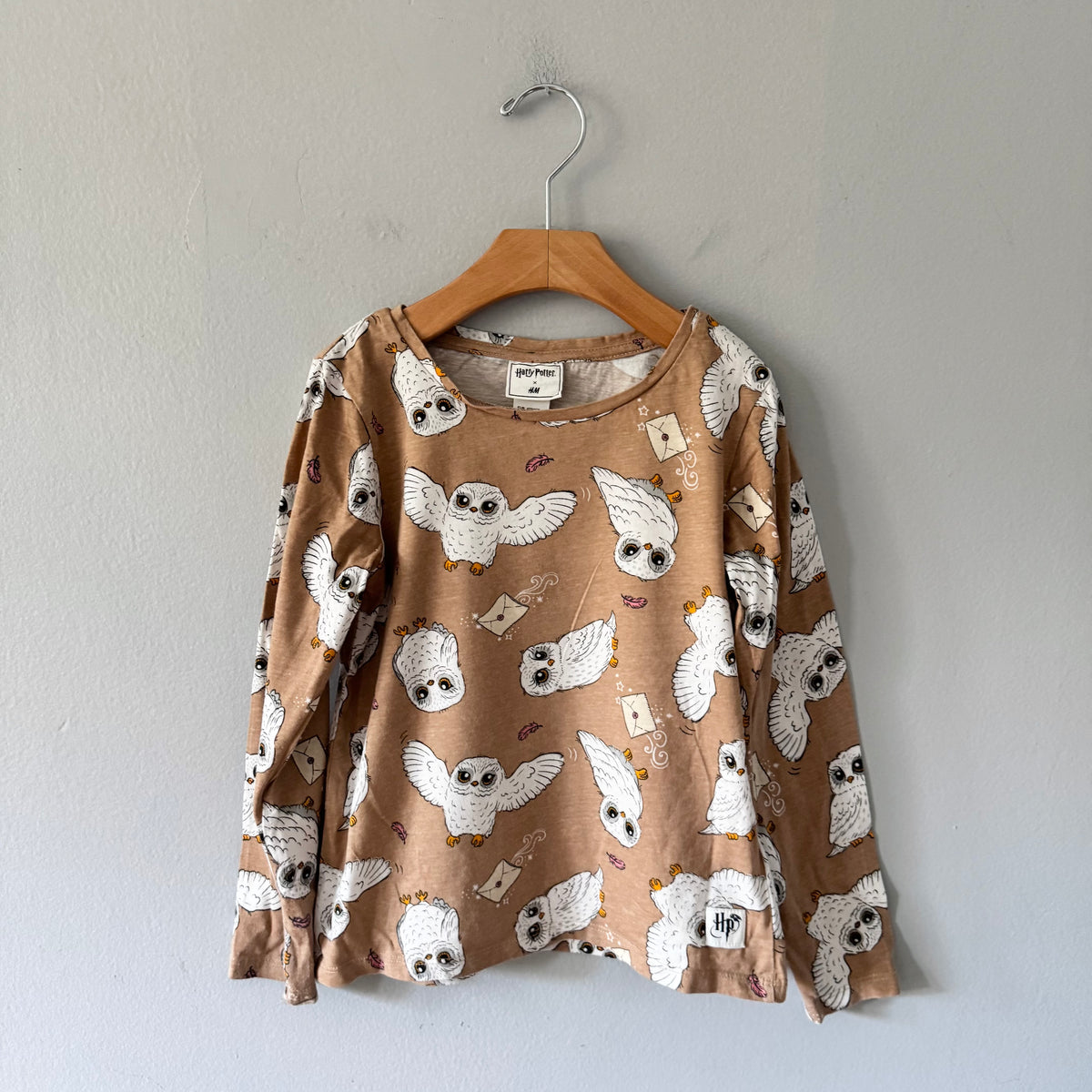Harry Potter / Light brown long sleeve / 6-8Y