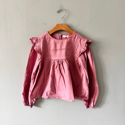 Next / Pink ruffle blouse / 8Y