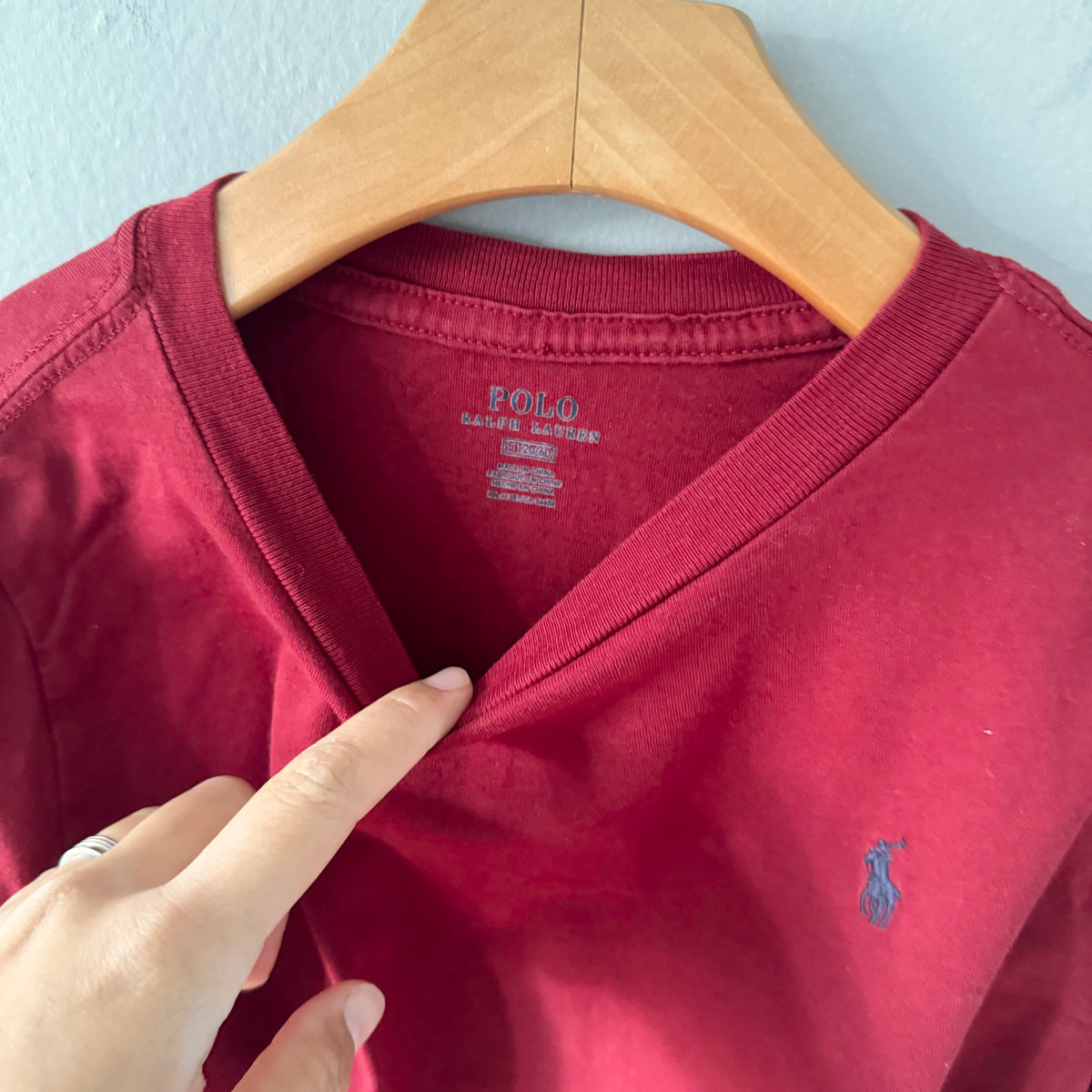 Polo Ralph Lauren / Burgundy long sleeve / 5-6Y