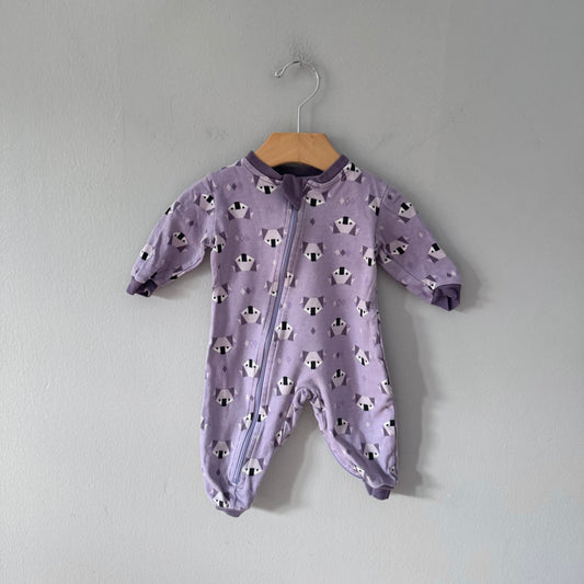 Zippy Jamz / Purple koala romper / 3-6M