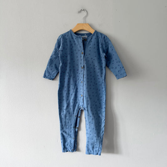 Bobo Choses	/ Blue x star crew romper / 18-24M