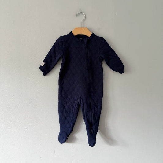 Juddlies / Navy padded romper / 6-12M