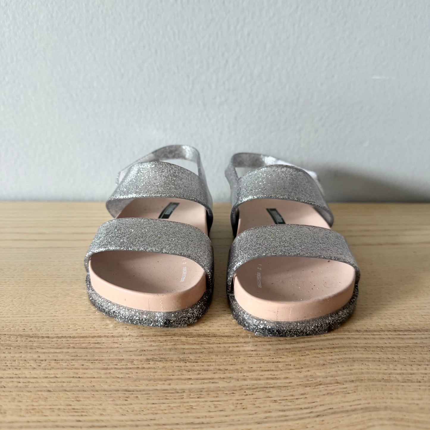 Mini Mellisa / Silver jelly shoes / US7