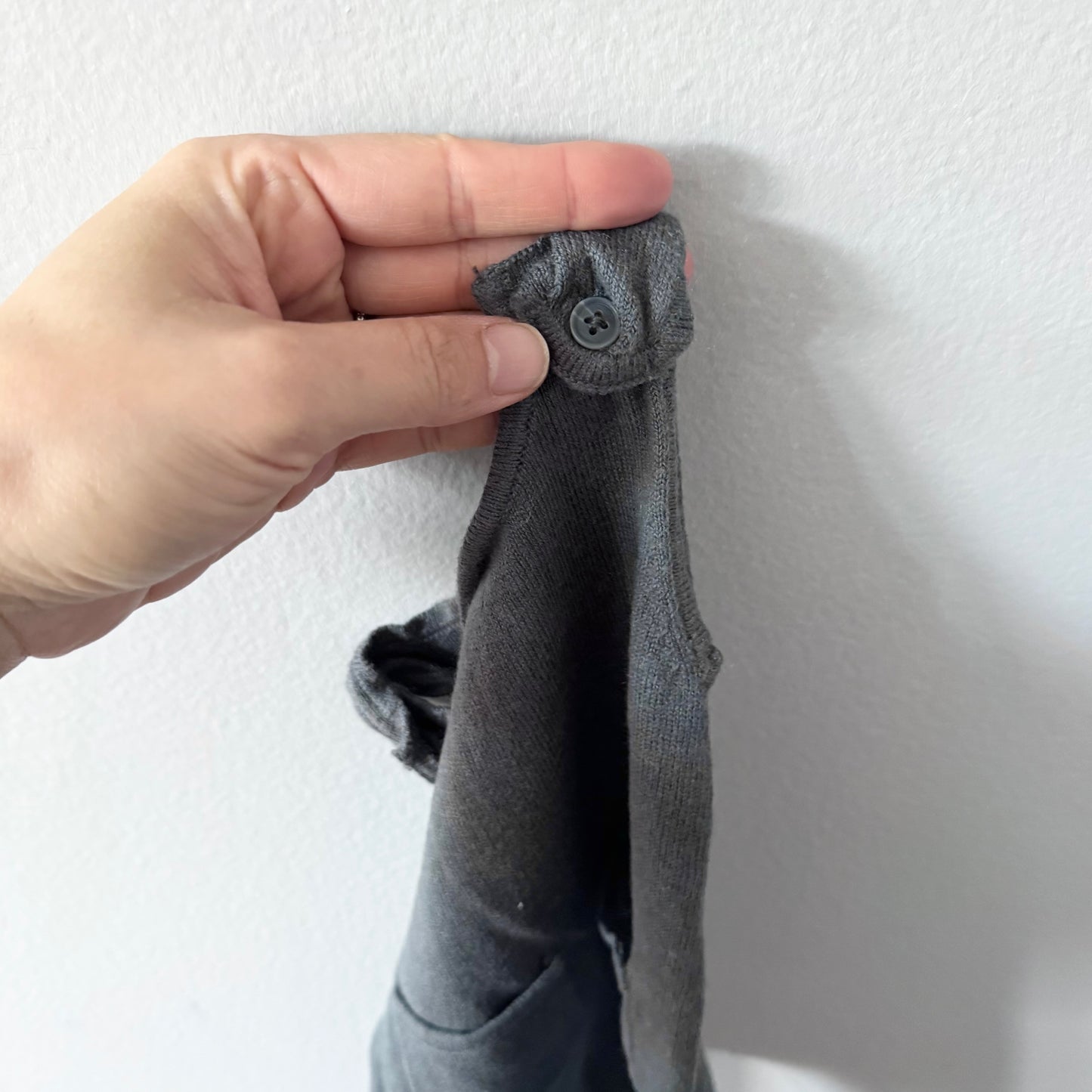 Zara / Dark grey knit overalls / 1-3M