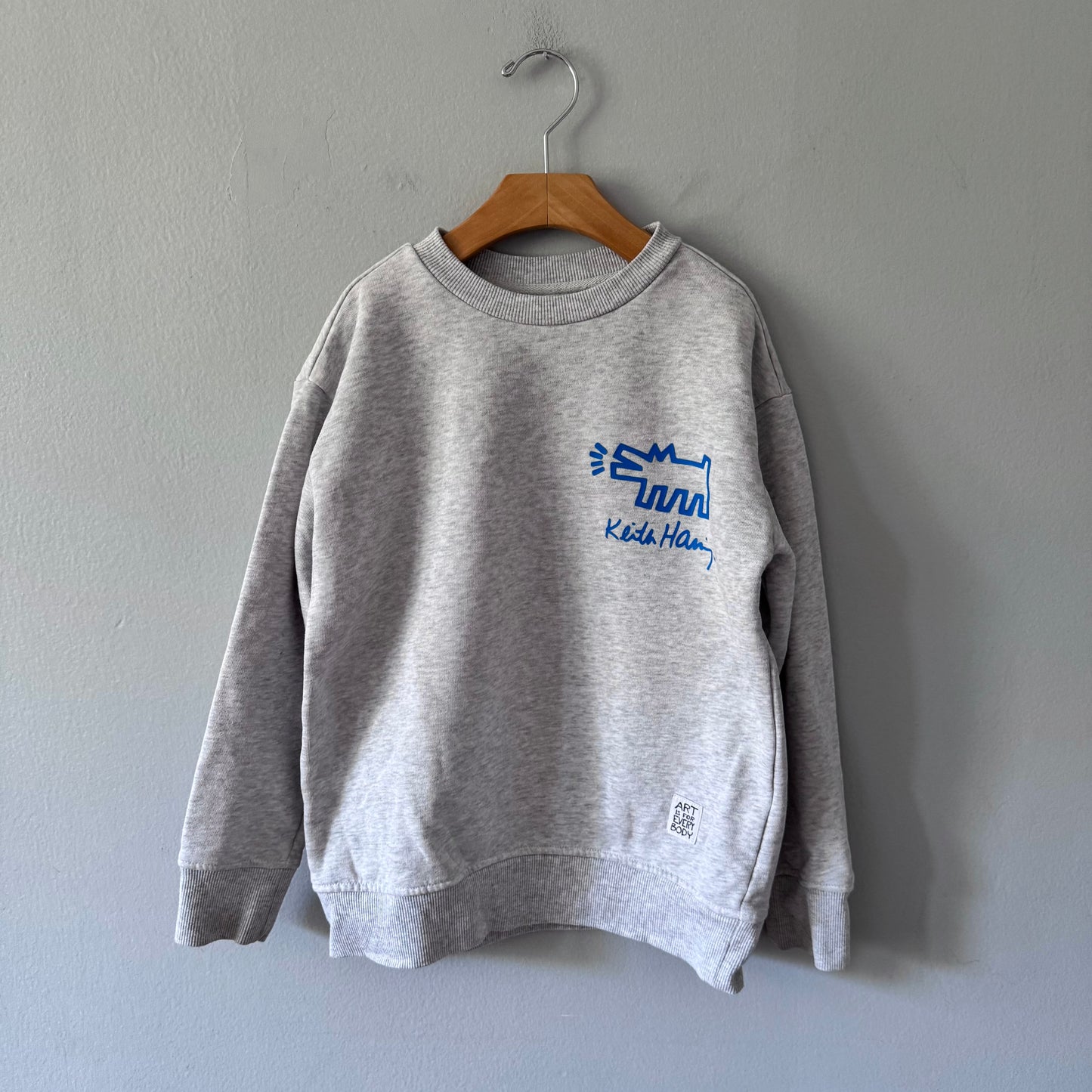 Keith Haring / Light grey sweatshirt / 7-8Y - 2 Available