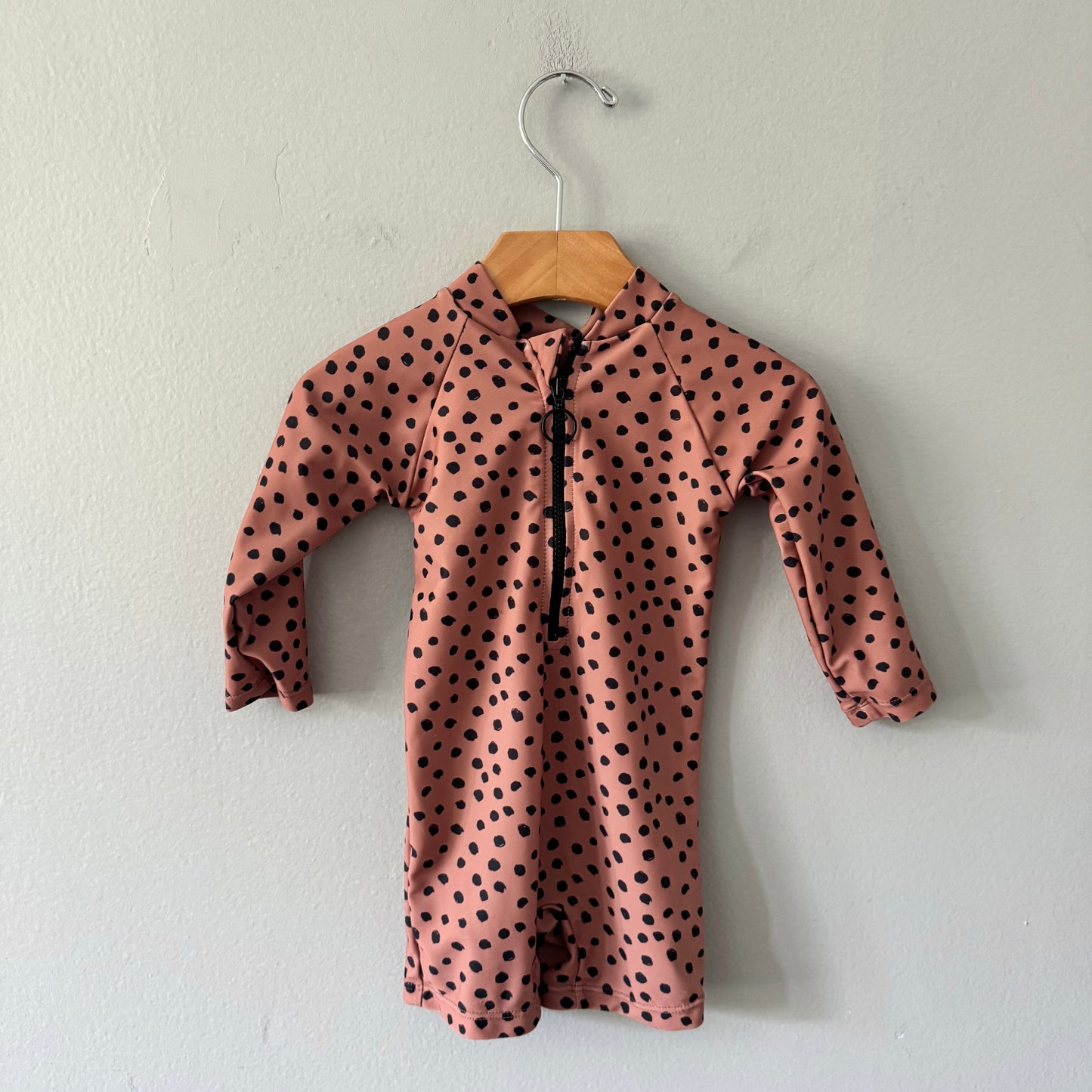 Current Tyed / Brown dots swim suit / 6M