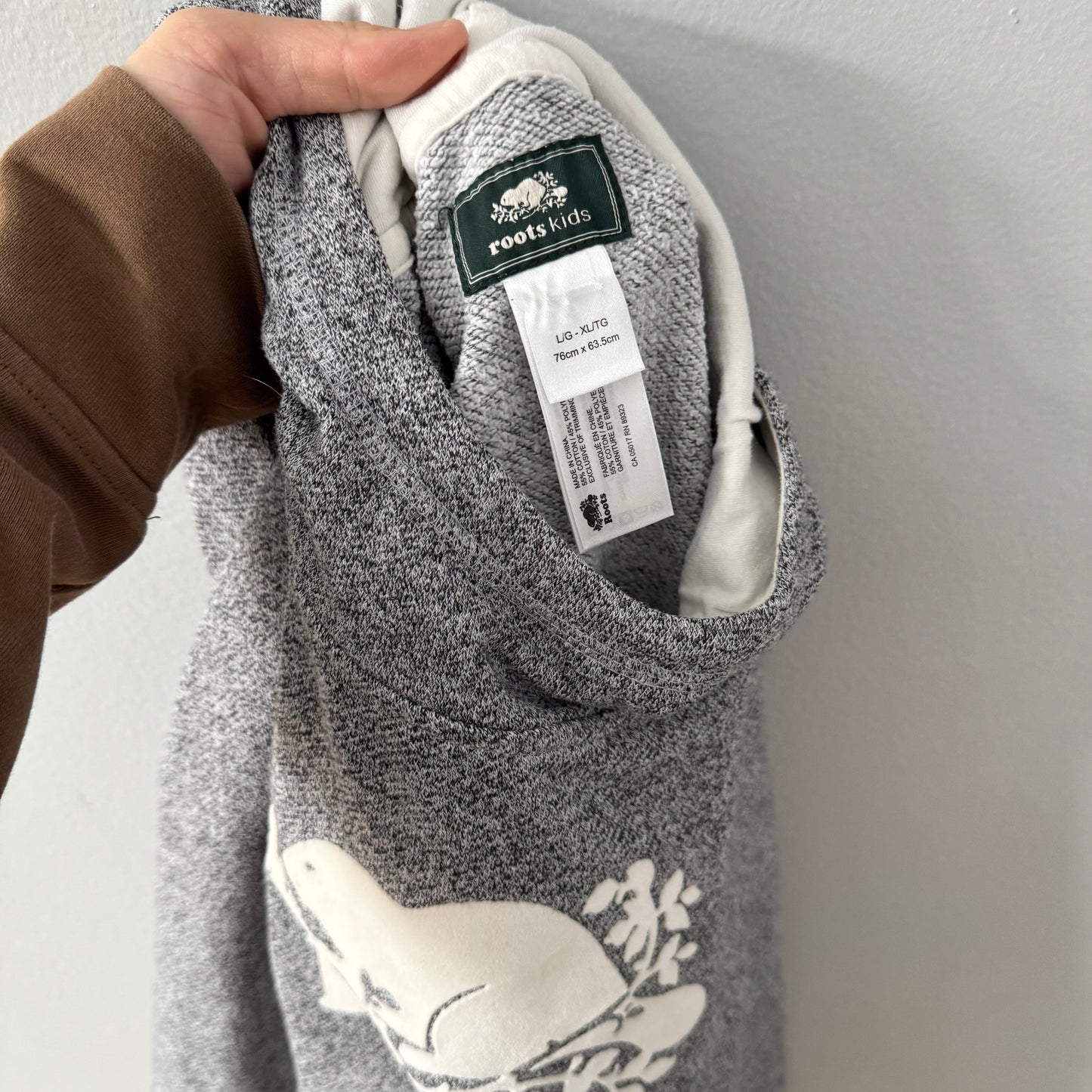 Roots / Poncho poivre et sel / 9-10 ans