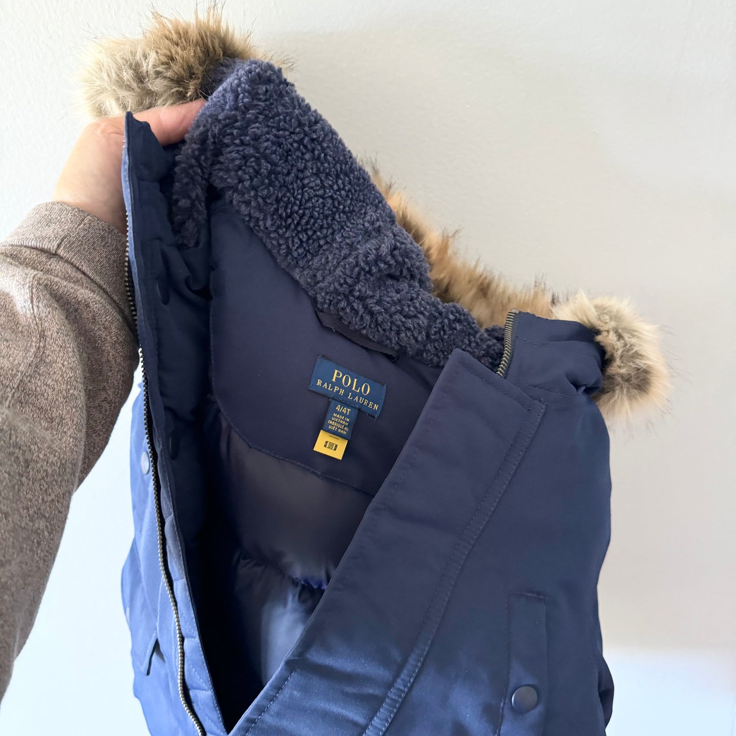 Polo Ralph Lauren / Navy winter down jacket / 4T