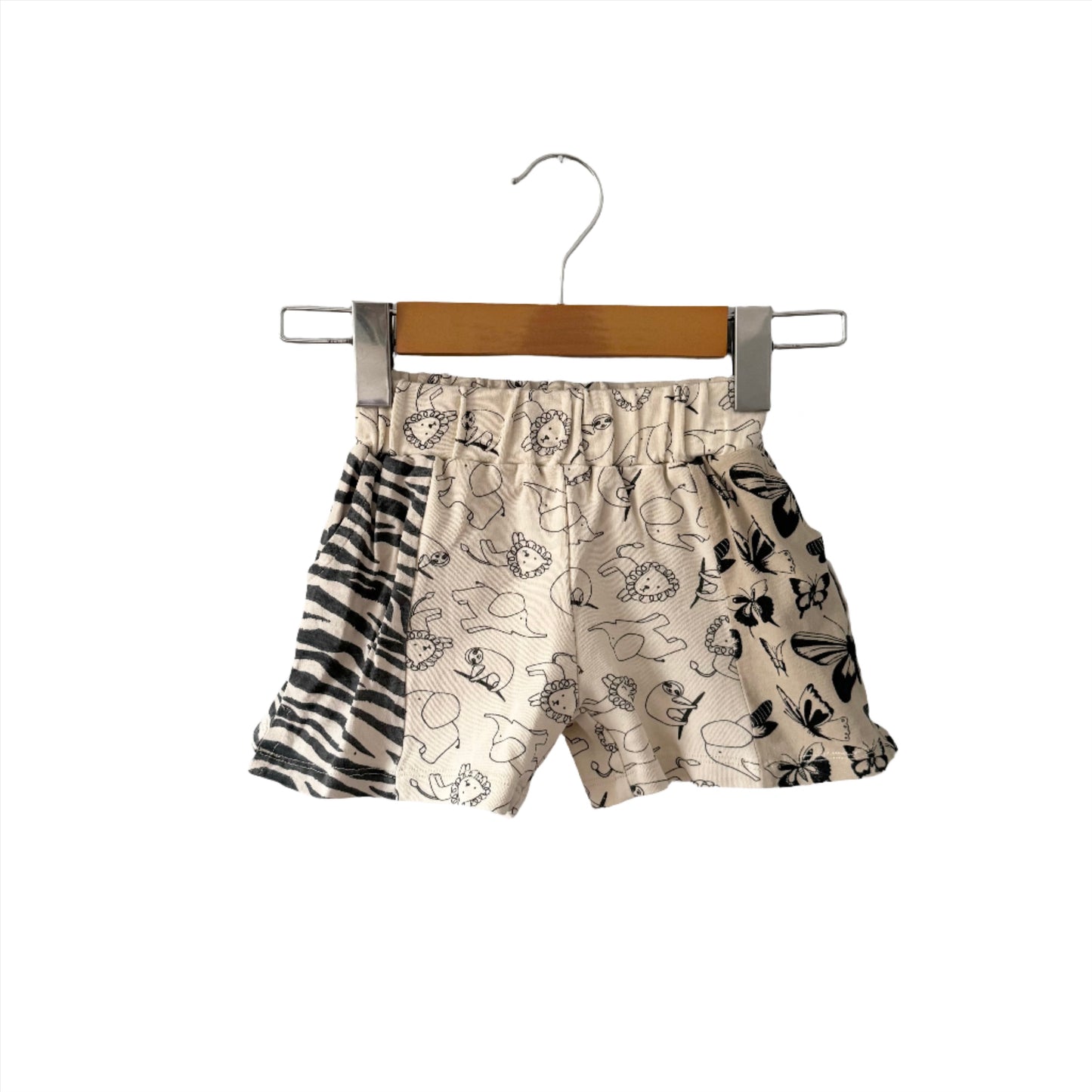 Nudnik / Animal, butterfly, zebra sweat shorts / 4Y