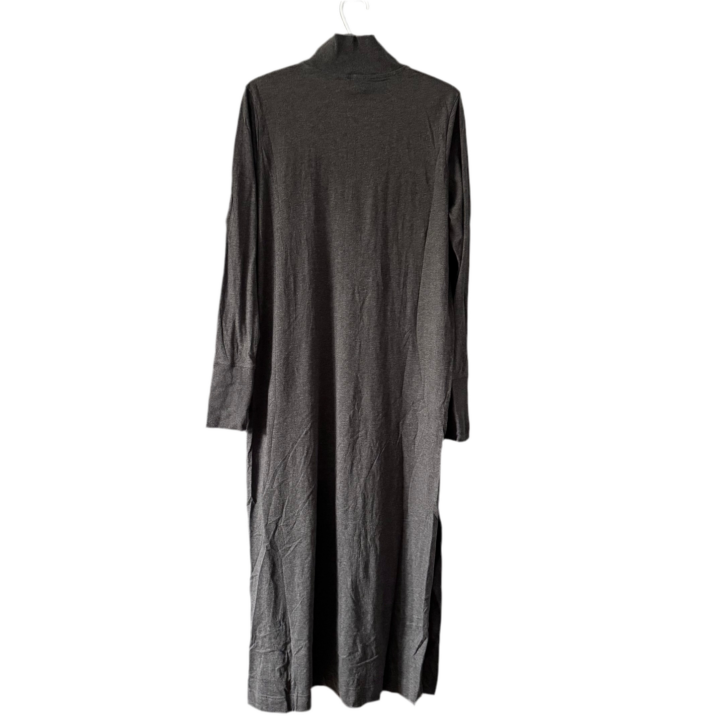 COS / Dark grey turtle neck cotton dress / Women L