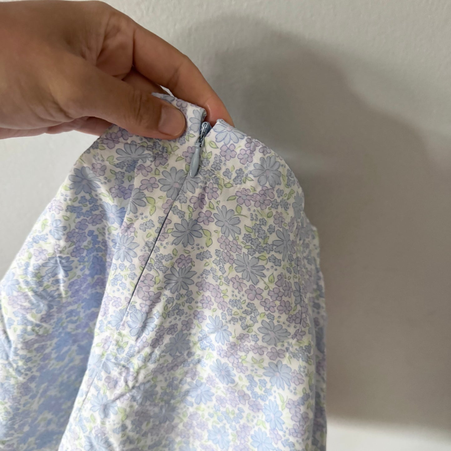 Vintage / Blue floral skort / 7Y