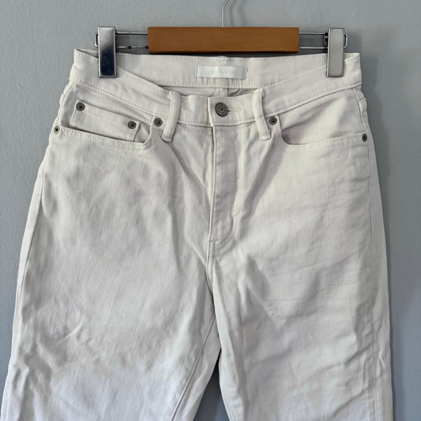 Uniqlo / White denim pants / Women 26(66cm)