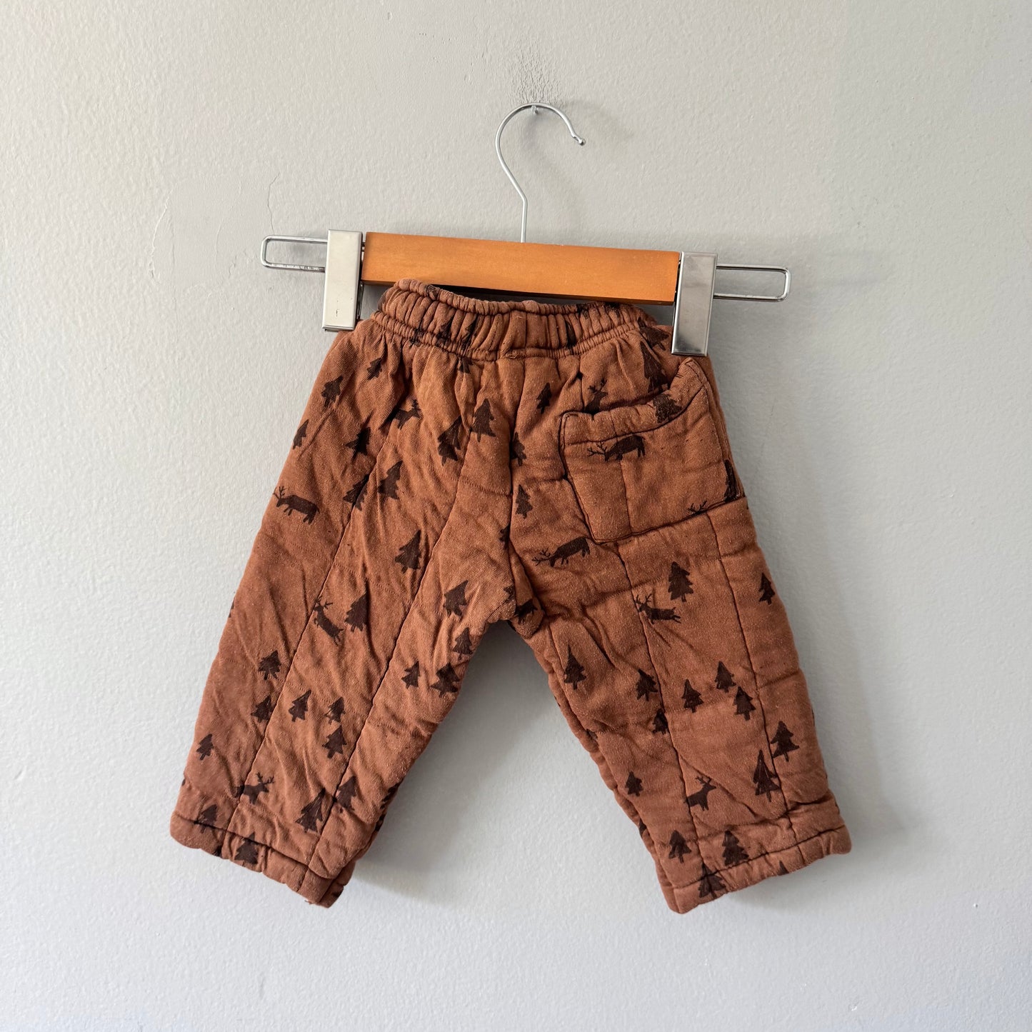 Zara / Brown padded pants / 12-18M
