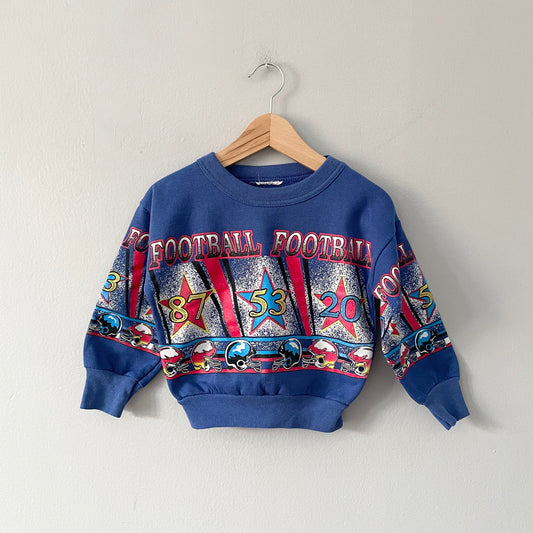 Vintage / Blue x football sweatshirt / 24M