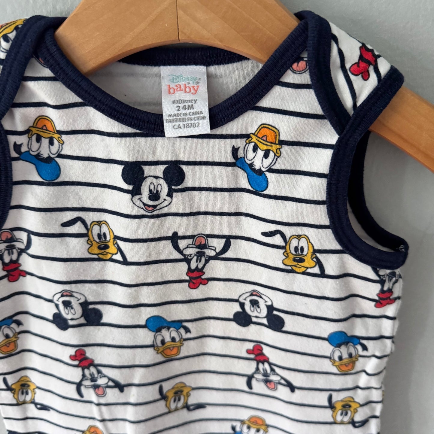 Disney baby / Stripe tank romper / 24M