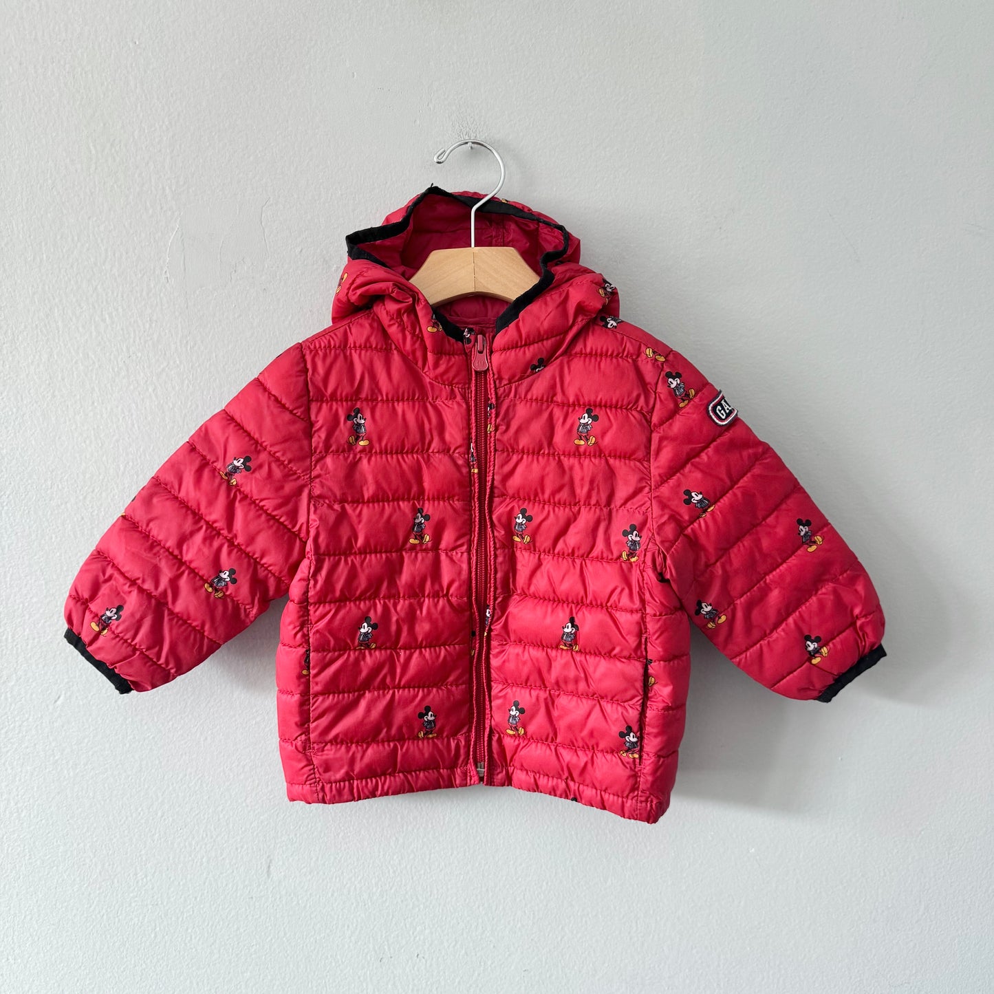 Gap / Red x Mickey puffer / 18-24M - 2 available
